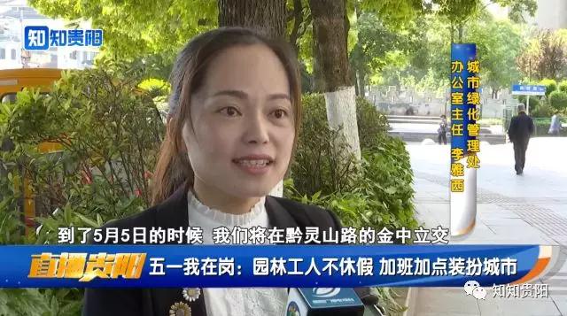 迎接数博会 园林工人加班加点装扮城市