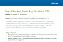 Gartner：2020年十大战略技术趋势